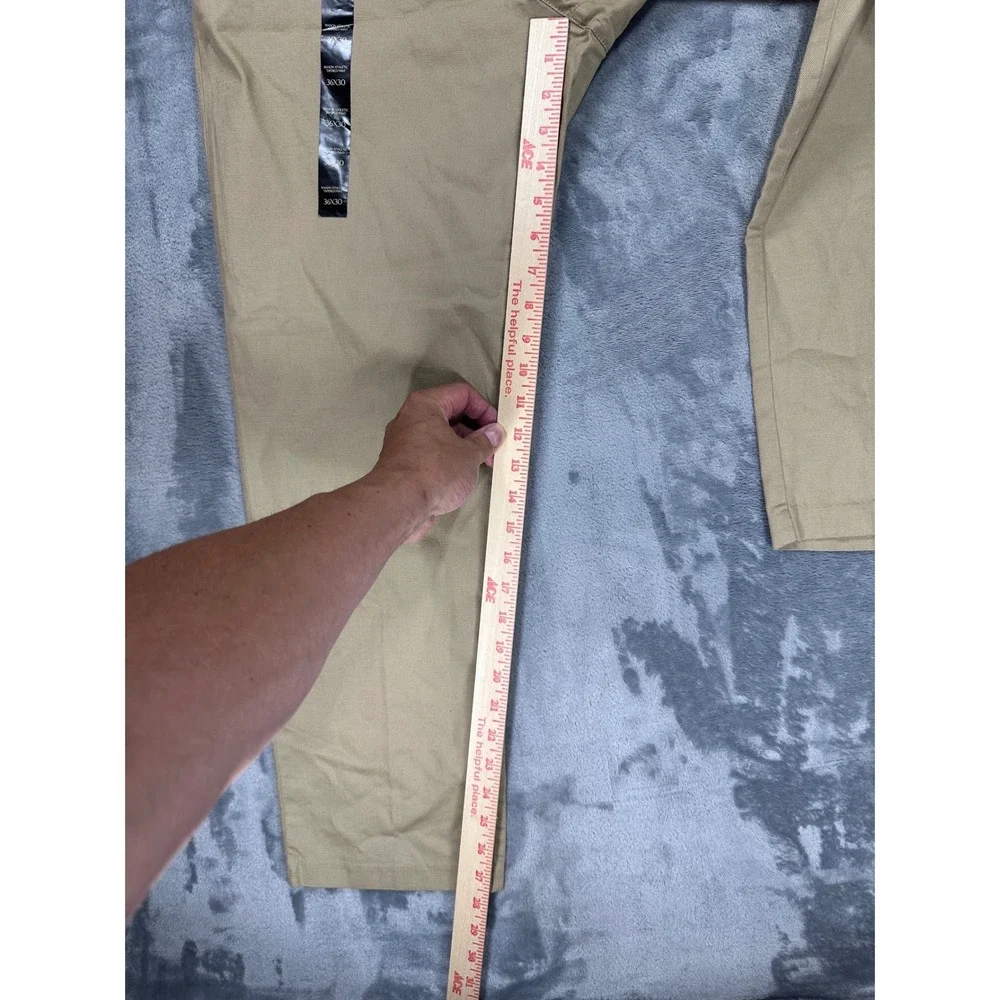 Banana Republic Mason Athletic Tapered Pants Mens 36x30 Khaki Tan Elastic Waist